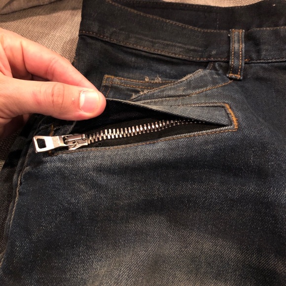 Balmain Slim Moto Jeans - Picture 3 of 8